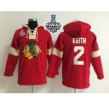 NHL Chicago Blackhawks #2 Duncan Keith Red 2015 Stanley Cup Pullover Jerseys