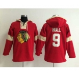 nhl jerseys chicago blackhawks #9 hull red-cream-1[pullover hooded sweatshirt]