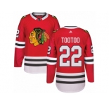 Youth Adidas Chicago Blackhawks #22 Jordin Tootoo Premier Red Home NHL Jersey