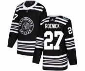 Youth Adidas Chicago Blackhawks #27 Jeremy Roenick Authentic Black 2019 Winter Classic NHL Jersey