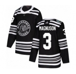 Youth Adidas Chicago Blackhawks #3 Keith Magnuson Authentic Black 2019 Winter Classic NHL Jersey