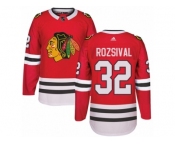 Youth Adidas Chicago Blackhawks #32 Michal Rozsival Premier Red Home NHL Jersey