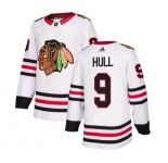 Youth Adidas Chicago Blackhawks #9 Bobby Hull Authentic White Away NHL Jersey