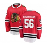 Youth Chicago Blackhawks #56 Erik Gustafsson Fanatics Branded Red Home Breakaway NHL Jersey