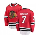 Youth Chicago Blackhawks #7 Brent Seabrook Fanatics Branded Red Home Breakaway NHL Jersey
