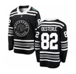 Youth Chicago Blackhawks #82 Jordan Oesterle Black 2019 Winter Classic Fanatics Branded Breakaway NHL Jersey