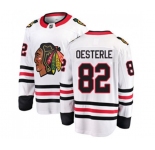 Youth Chicago Blackhawks #82 Jordan Oesterle Fanatics Branded White Away Breakaway NHL Jersey