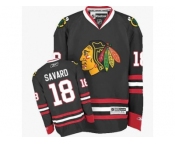 Youth Reebok Chicago Blackhawks #18 Denis Savard Premier Black Third NHL Jersey