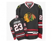 Youth Reebok Chicago Blackhawks #23 Michael Jordan Premier Black Third NHL Jersey