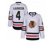 Youth Reebok Chicago Blackhawks #4 Niklas Hjalmarsson Authentic White 2017 Winter Classic NHL Jersey