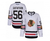 Youth Reebok Chicago Blackhawks #56 Erik Gustafsson Authentic White 2017 Winter Classic NHL Jersey