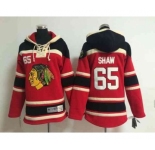 youth nhl jerseys chicago blackhawks #65 shaw red[pullover hooded sweatshirt]
