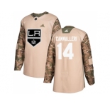 Men Adidas Los Angeles Kings #14 Mike Cammalleri Camo Authentic 2017 Veterans Day Stitched NHL Jersey