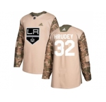 Men Adidas Los Angeles Kings #32 Kelly Hrudey Camo Authentic 2017 Veterans Day Stitched NHL Jersey