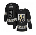 Men's Adidas Vegas Golden Knights #21 Cody Eakin Authentic Black Team Logo Fashion NHL Jersey