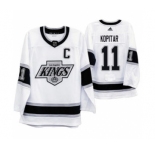 Men's Los Angeles Kings #11 Anze Kopitar 2019-20 Heritage White Throwback 90s Hockey Jersey