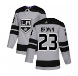Men's Los Angeles Kings #23 Dustin Brown Gray Alternate Stitched Hockey Jersey