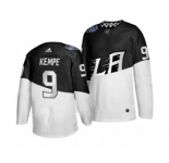 Men's Los Angeles Kings #9 Adrian Kempe 2020 Stadium Series White Black Stitched Hockey Jersey