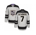 Men's Reebok Los Angeles Kings #7 Rob Scuderi Authentic Gray Alternate NHL Jersey