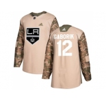 Youth Adidas Los Angeles Kings #12 Marian Gaborik Camo Authentic 2017 Veterans Day Stitched NHL Jersey