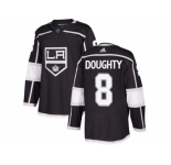 Youth Adidas Los Angeles Kings #8 Drew Doughty Black Home Authentic Stitched NHL Jersey