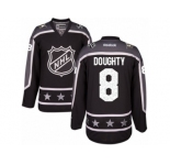 Youth Reebok Los Angeles Kings #8 Drew Doughty Authentic Black Pacific Division 2017 All-Star NHL Jersey