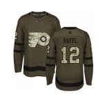 Adidas Philadelphia Flyers #12 Michael Raffl Green Salute to Service Stitched NHL Jersey