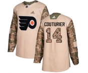 Adidas Philadelphia Flyers #14 Sean Couturier Authentic Camo Veterans Day Practice NHL Jersey