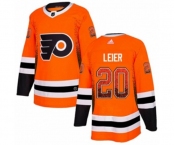 Adidas Philadelphia Flyers #20 Taylor Leier Authentic Orange Drift Fashion NHL Jersey