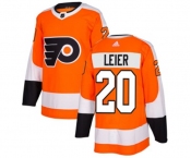 Adidas Philadelphia Flyers #20 Taylor Leier Authentic Orange Home NHL Jersey
