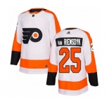 Adidas Philadelphia Flyers #25 James Van Riemsdyk Authentic White Away NHL Jersey