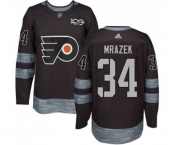 Adidas Philadelphia Flyers #34 Petr Mrazek Premier Black 1917-2017 100th Anniversary NHL Jersey