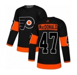 Adidas Philadelphia Flyers #47 Andrew MacDonald Authentic Black Alternate NHL Jersey