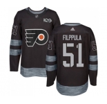 Adidas Philadelphia Flyers #51 Valtteri Filppula Premier Black 1917-2017 100th Anniversary NHL Jersey