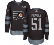 Adidas Philadelphia Flyers #51 Valtteri Filppula Premier Black 1917-2017 100th Anniversary NHL Jersey