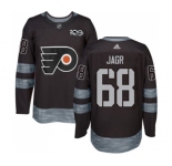 Adidas Philadelphia Flyers #68 Jaromir Jagr Premier Black 1917-2017 100th Anniversary NHL Jersey