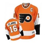 CCM Philadelphia Flyers #16 Bobby Clarke Premier Orange Throwback NHL Jersey