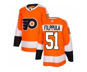 Men Adidas Philadelphia Flyers #51 Valtteri Filppula Orange Home Authentic Stitched NHL Jersey