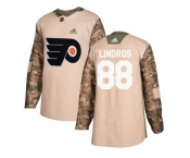 Men Adidas Philadelphia Flyers #88 Eric Lindros Camo Authentic 2017 Veterans Day Stitched NHL Jersey