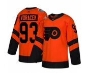 Men's Flyers #93 Jakub Voracek Orange 2019 Stadium Series Stitched Hockey Jersey