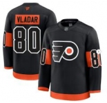 Men's Philadelphia Flyers #80 Dan Vladar Black 2024-25 Alternate Stitched Hockey Jersey