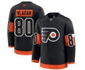 Men's Philadelphia Flyers #80 Dan Vladar Black 2024-25 Alternate Stitched Hockey Jersey