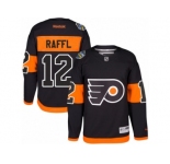 Men's Reebok Philadelphia Flyers #12 Michael Raffl Authentic Black 2017 Stadium Series NHL Jersey