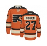 Men's Reebok Philadelphia Flyers #27 Boyd Gordon Authentic Orange New Third NHL Jersey