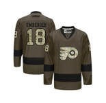 Philadelphia Flyers #18 R. J. Umberger Green Salute to Service Stitched NHL Jersey
