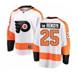 Philadelphia Flyers #25 James Van Riemsdyk Fanatics Branded White Away Breakaway NHL Jersey