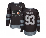 Philadelphia Flyers #93 Jakub Voracek Black 1917-2017 100th Anniversary Stitched NHL Jersey