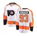 Philadelphia Flyers #93 Jakub Voracek Fanatics Branded White Away Breakaway NHL Jersey