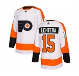 Women Adidas Philadelphia Flyers #15 Jori Lehtera Authentic White Away NHL Jersey