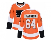 Women Adidas Philadelphia Flyers #64 Nolan Patrick Orange Home Authentic Stitched NHL Jersey